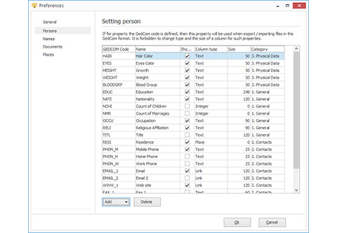 Person - additional fields