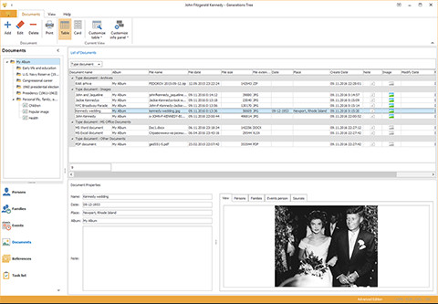 Documents - table view